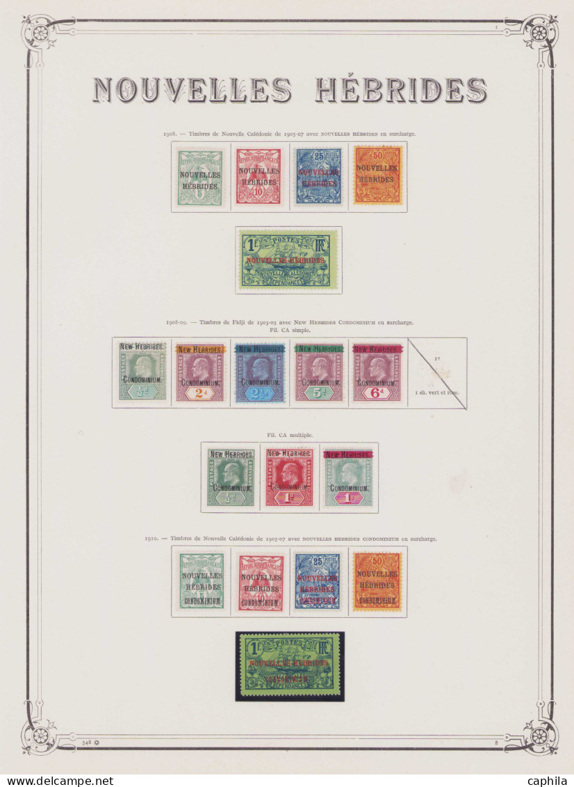 - NOUVELLES-HEBRIDES, 1908/1978, X, Quelques Oblitérés, N°1/540 (sauf 11 - 58A - 476/94) + T 1/45, En Pochette - Cote :  - Colecciones & Series