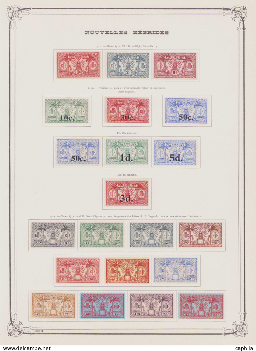 - NOUVELLES-HEBRIDES, 1908/1978, X, Quelques Oblitérés, N°1/540 (sauf 11 - 58A - 476/94) + T 1/45, En Pochette - Cote :  - Verzamelingen & Reeksen