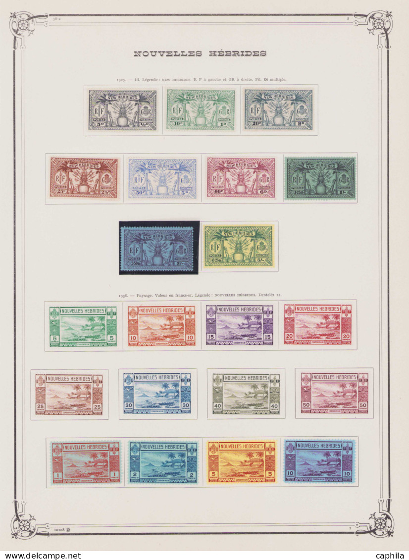 - NOUVELLES-HEBRIDES, 1908/1978, X, Quelques Oblitérés, N°1/540 (sauf 11 - 58A - 476/94) + T 1/45, En Pochette - Cote :  - Collections, Lots & Séries