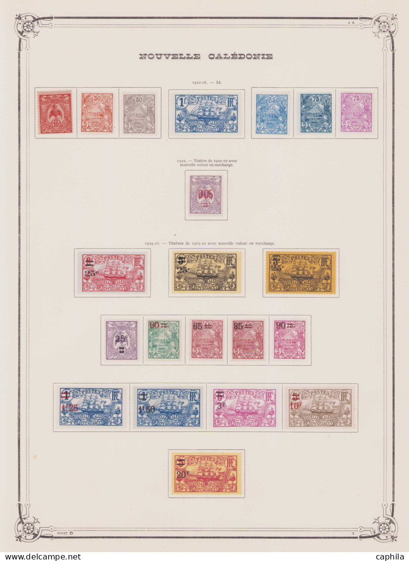 - NOUVELLE-CALEDONIE, 1881/1958, X, Sur Feuilles Yvert, Dont Complet N°36/289 + PA 1/72 + BF 1, En Pochette - Cote : 776 - Collections, Lots & Séries