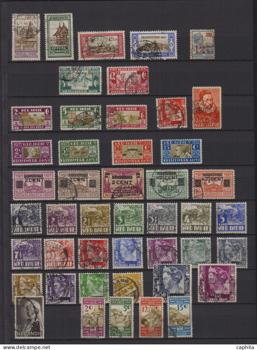- INDE NEERLANDAISE, 1891/1948, XX, X, Obl., Entre Le N°23 Et 351 + PA + S + Taxe, En Pochette - Cote : 1600 € - Netherlands Indies