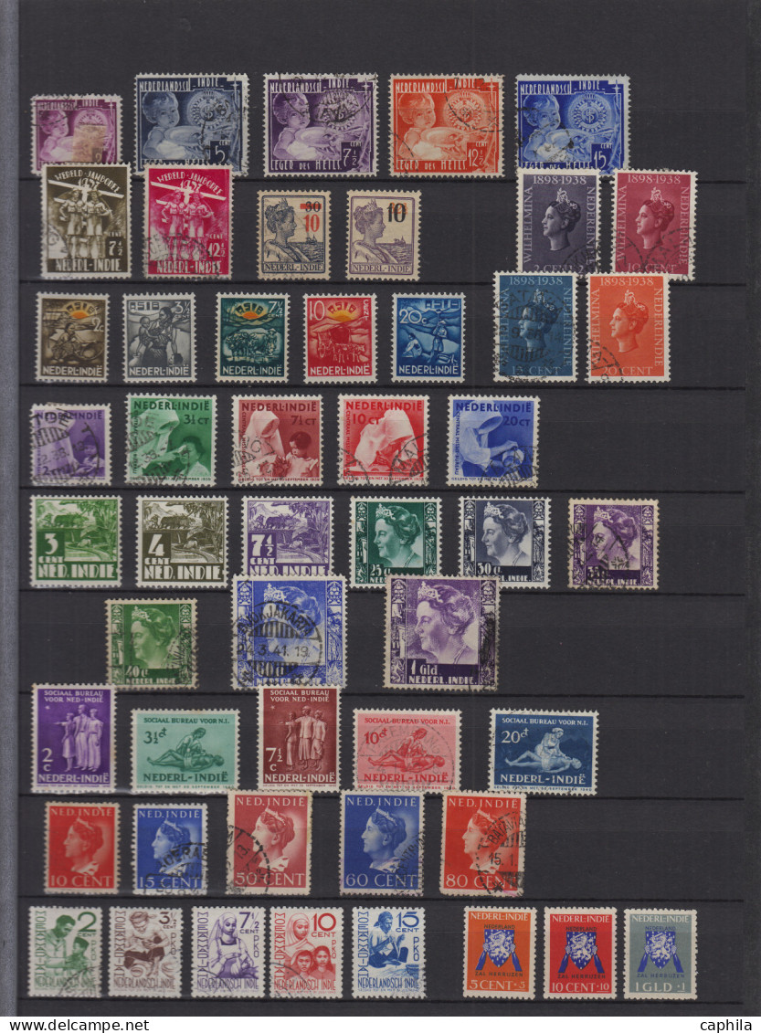 - INDE NEERLANDAISE, 1891/1948, XX, X, Obl., Entre Le N°23 Et 351 + PA + S + Taxe, En Pochette - Cote : 1600 € - Netherlands Indies