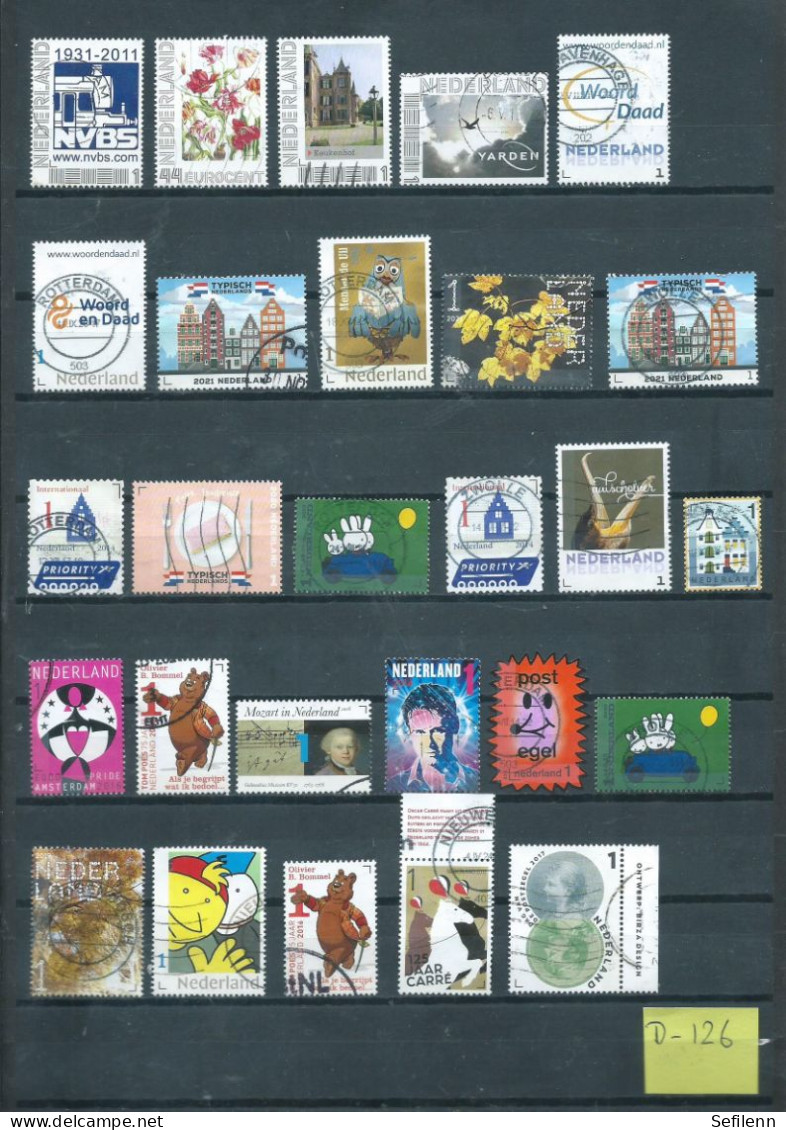 Netherlands/Pays-Bas/Nederland 27x Used/gebruikt/oblitere (D-126) - Used Stamps