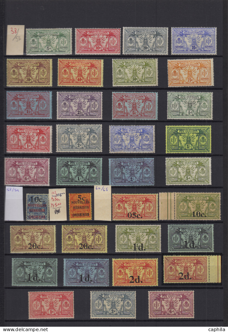 - NOUVELLES-HEBRIDES, 1908/1979, XX, X, Quelques Oblitérés, N°1/582 (dont 433a/34a) + T 1/45 (sauf Poste 58A - 478A/B -  - Colecciones & Series