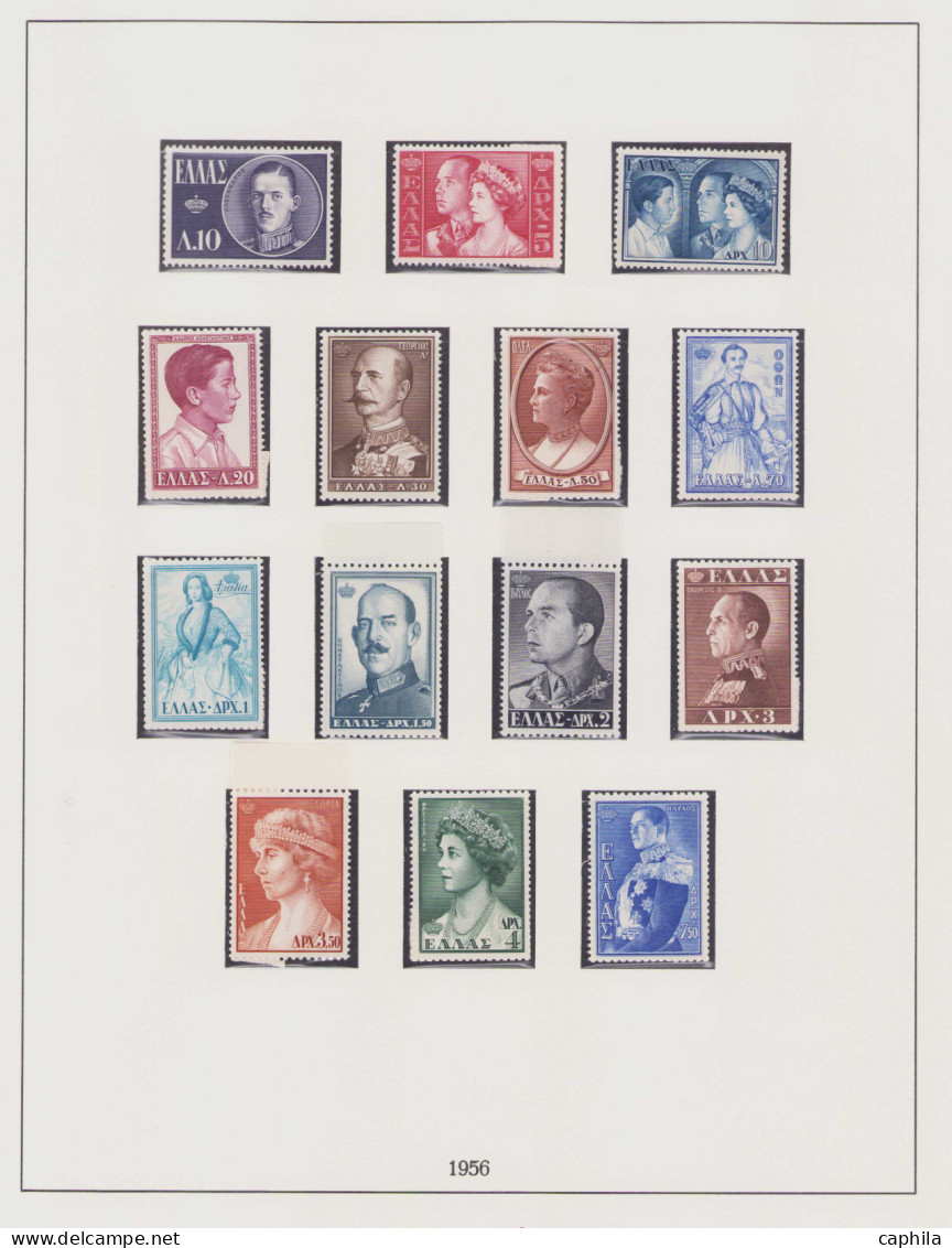 - GRECE, 1924/1969, XX, X, n°345/1000 + PA 1/75 + T 65/94, en album Lindner - Cote : 8000 €