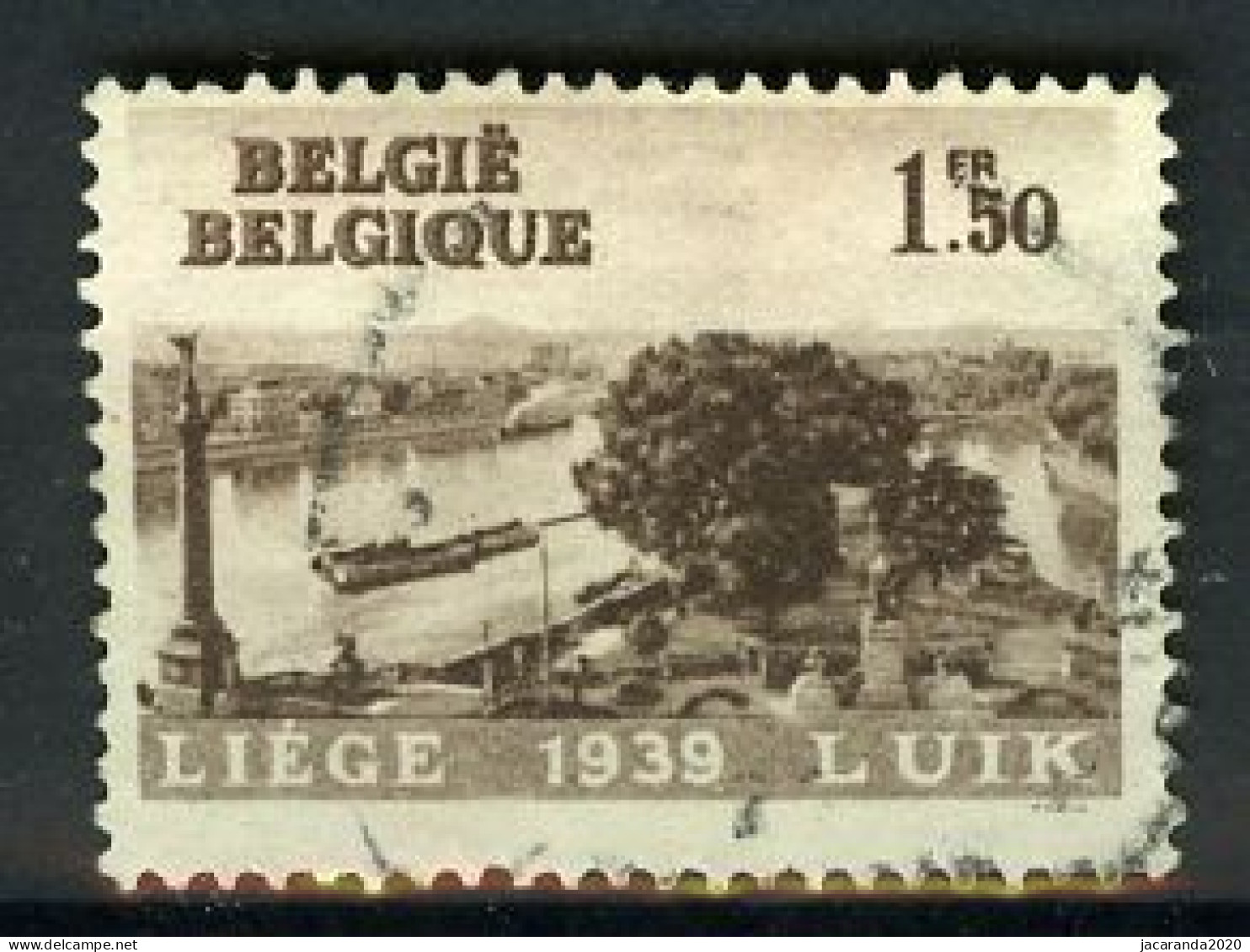 België 486 - De Maas Te Luik - Gestempeld - Oblitéré - Used - Gebraucht