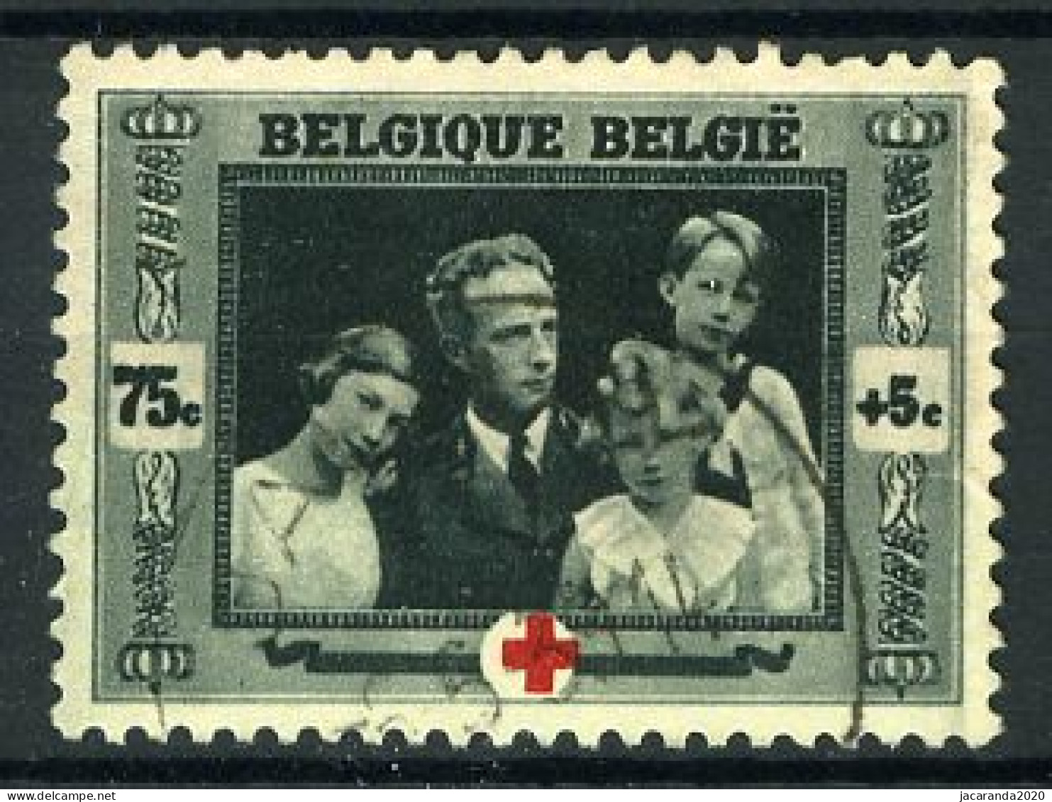 België 499 - Rode Kruis - Croix-Rouge - Koning Leopold III En Kinderen - Roi Léopold III - Gestempeld - Oblitéré - Used - Gebraucht