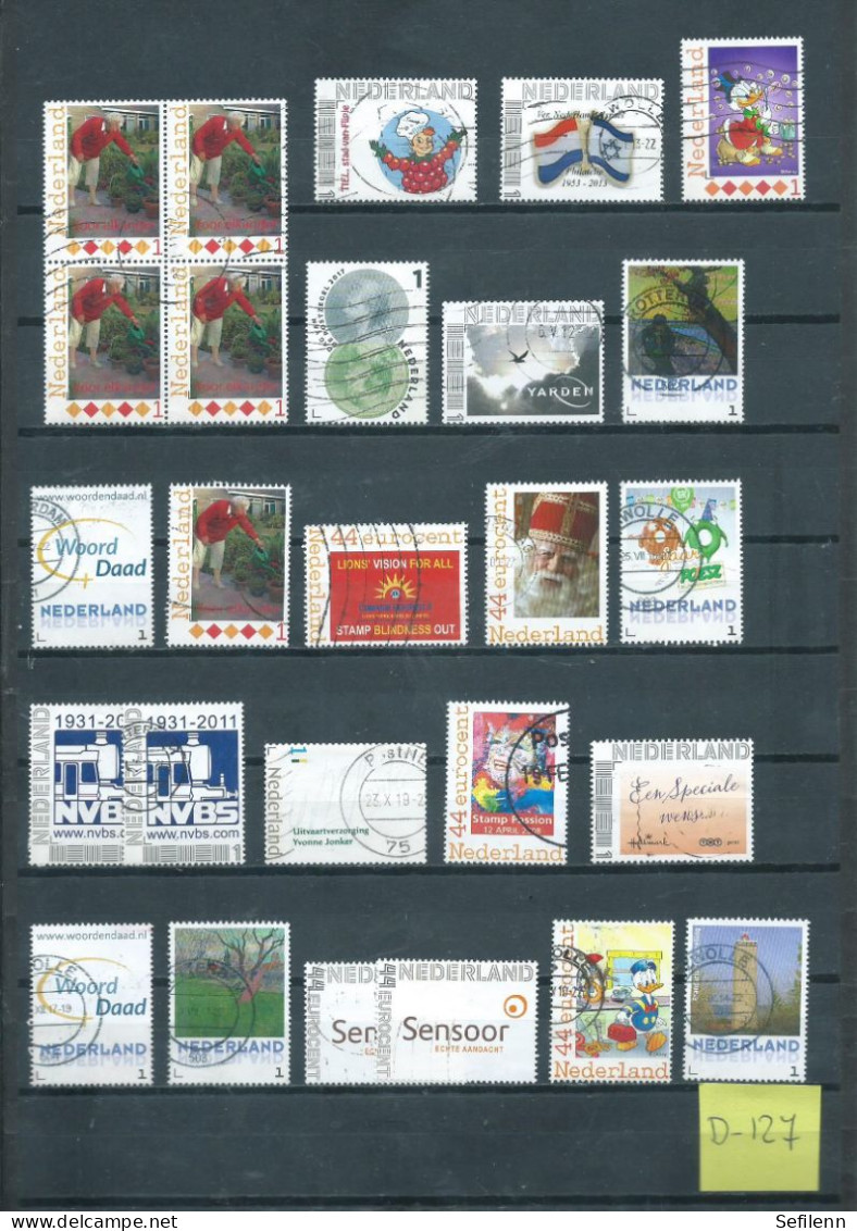 Netherlands/Pays-Bas/Nederland 26x Used/gebruikt/oblitere (D-127) - Used Stamps