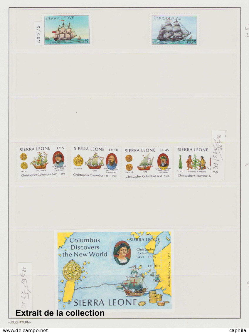 - BATEAUX, XX, timbres + BF, collection en 2 volumes Leuchtturm - Cote : 2200 €