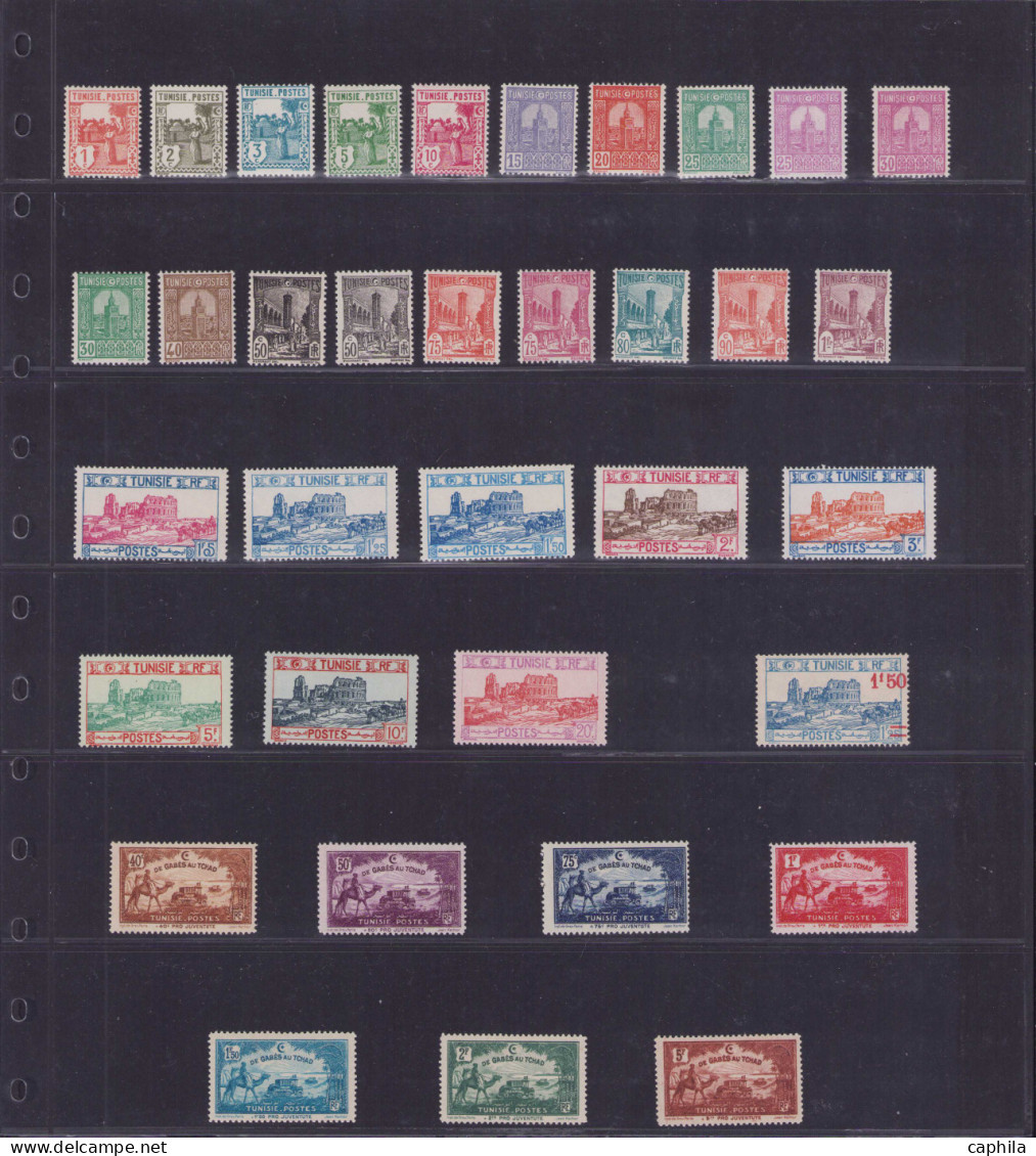 - TUNISIE, 1902/1955, XX, N°28/401 + PA 1/21 + T 37/65 + CP 1/25, En Pochette - Cote : 4200 € - Other & Unclassified