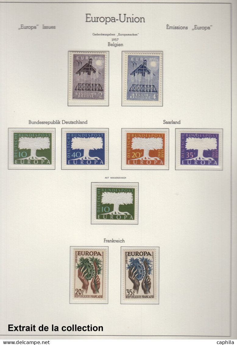 - EUROPA, 1956/1992, XX, Complet En 2 Albums Leuchtturm - Cote : 7200 € - Collections