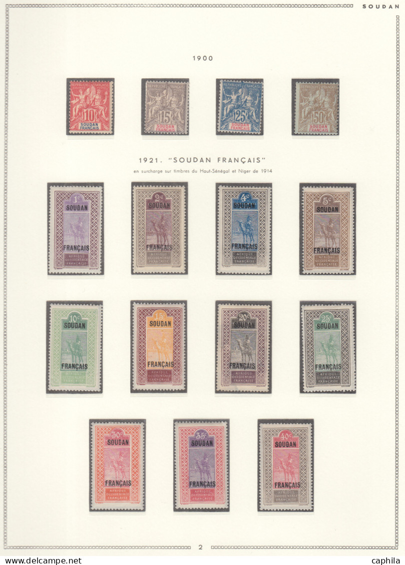 - SOUDAN FRANCAIS, 1894/1944, X, N° 3/134 + Pa 1/17 + BF 1 + T 1/20, En Pochette - Cote : 930 € - Sonstige & Ohne Zuordnung