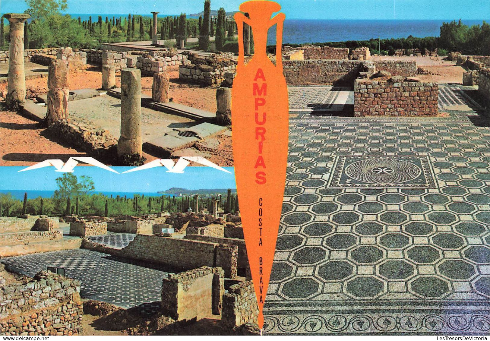 ESPAGNE - Ampurias - Costa Brava - Ruines Et Mosaïques Romaines - Carte Postale - Gerona