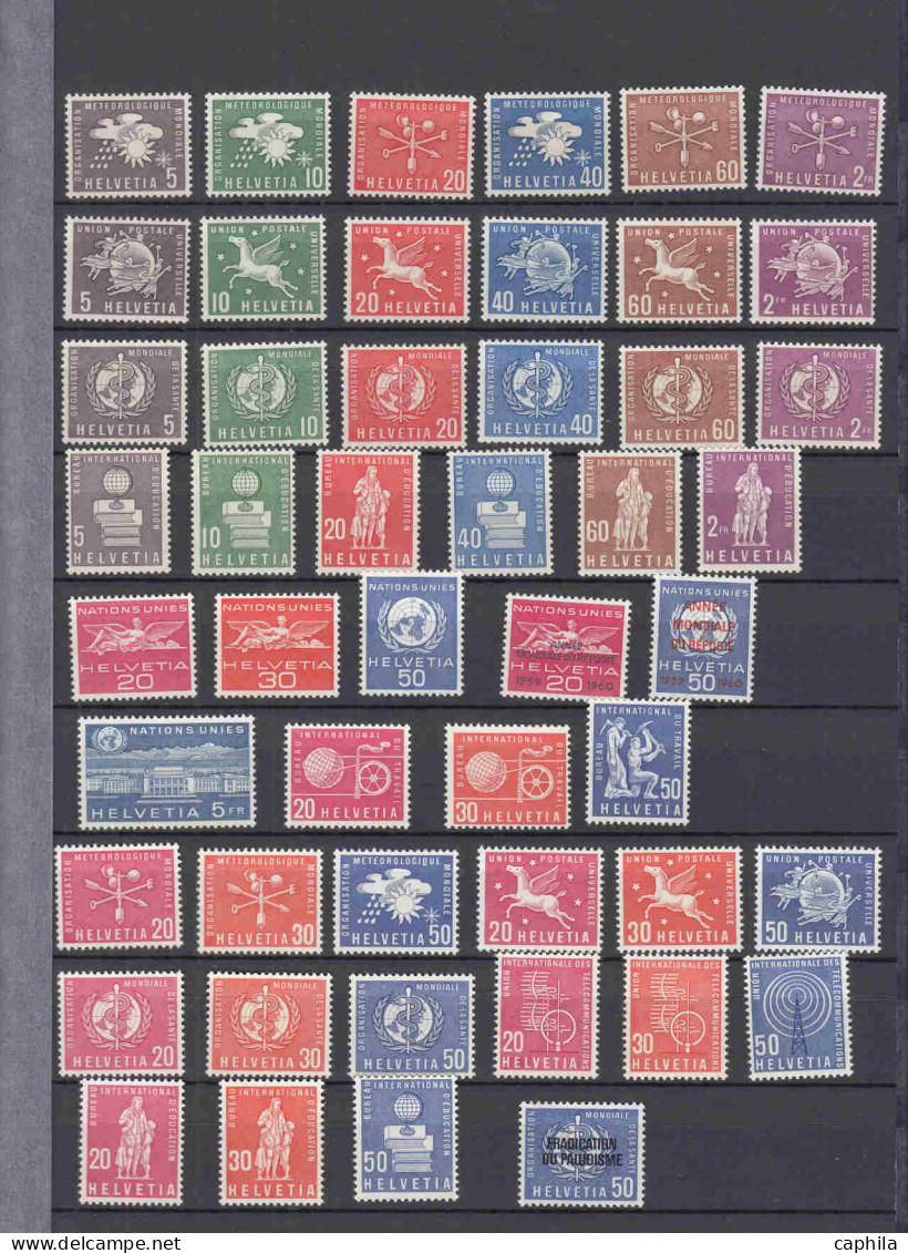 - SUISSE SERVICE, 1922/2012, XX, X, Obl, Entre Le N° 25 Et 487, En Pochette - Cote : 1960 € - Sammlungen