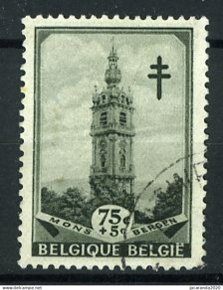 België 522 - Tuberculosebestrijding - Belforten - Les Beffrois - Mons - Gestempeld - Oblitéré - Used - Usati