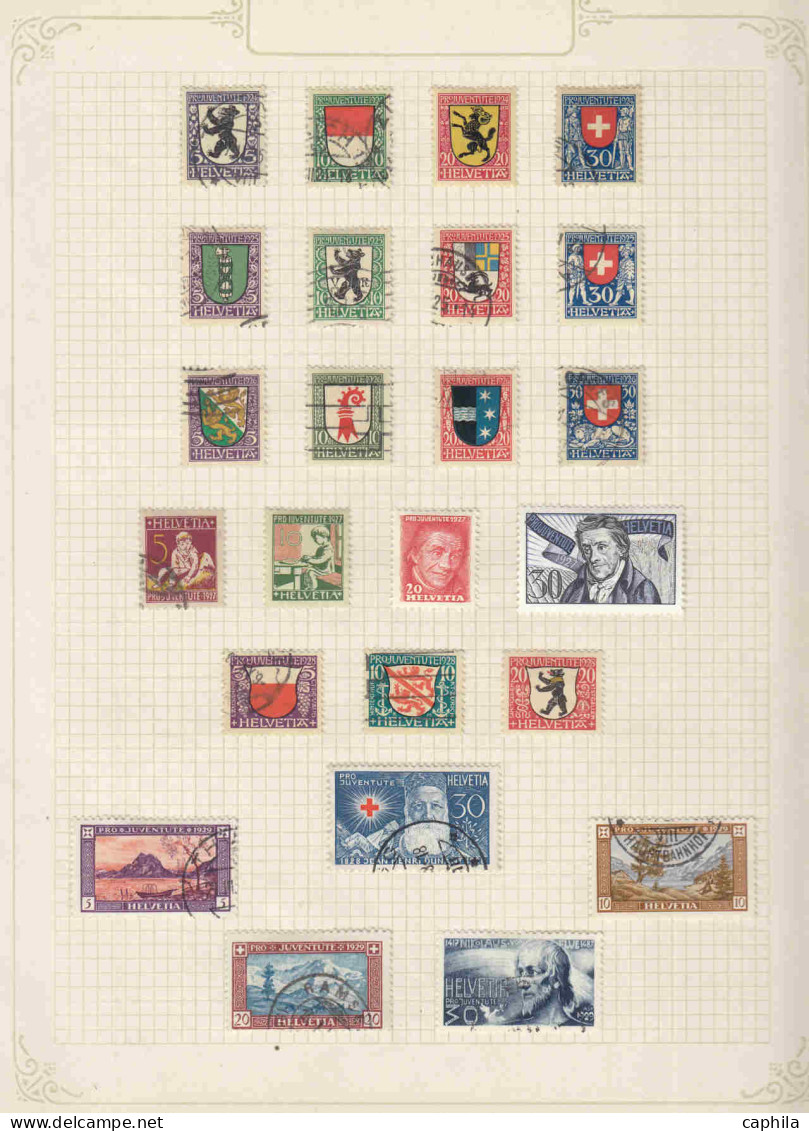 - SUISSE, 1862/1953, X, obl, Poste + PA, en pochette - Cote : 5000 €