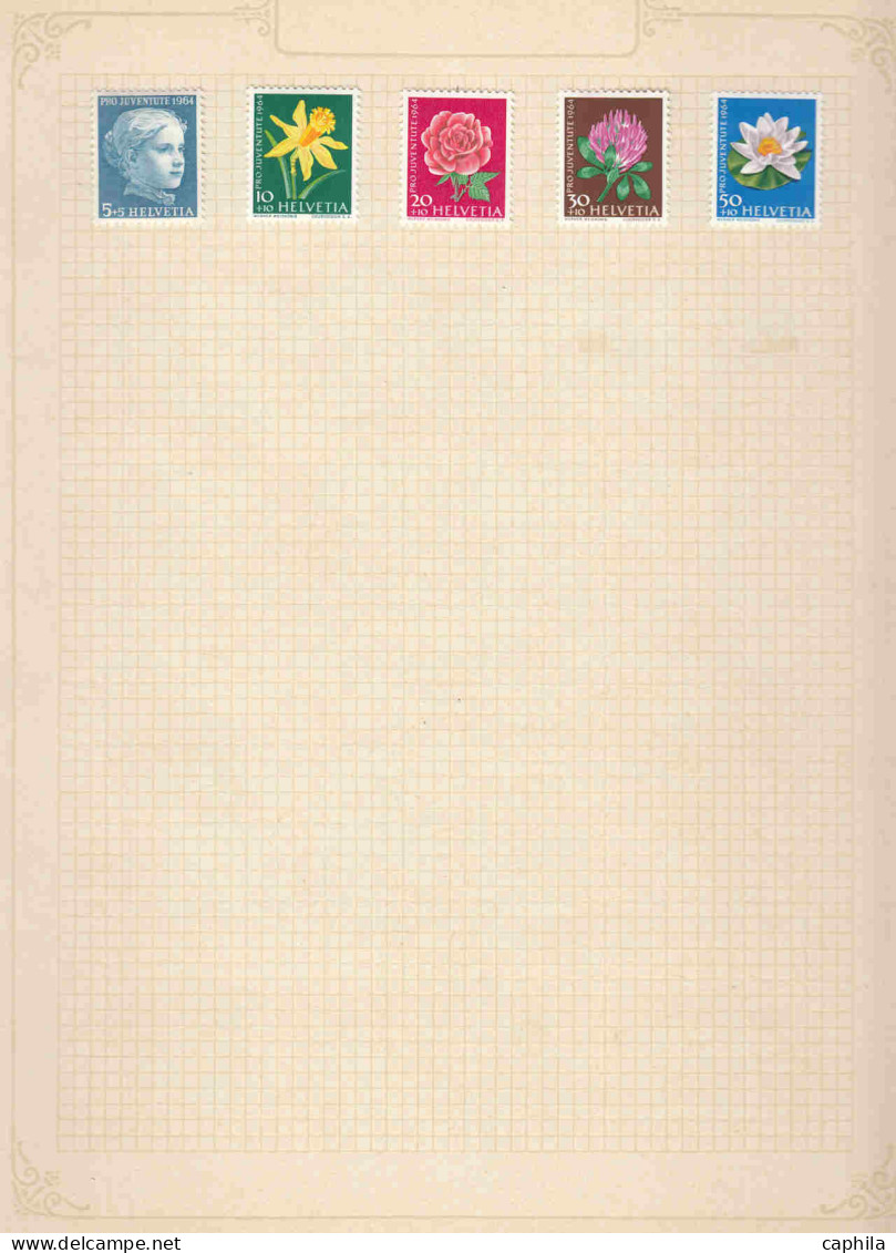 - SUISSE, 1862/1953, X, obl, Poste + PA, en pochette - Cote : 5000 €