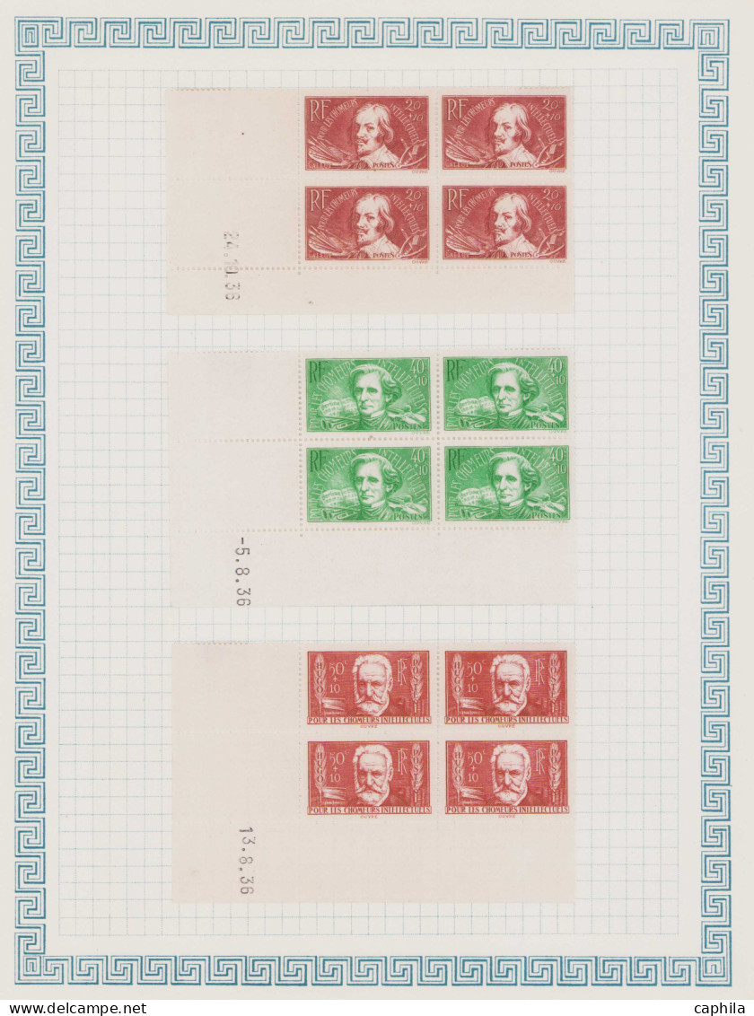 FRANCE - COINS DATÉS, 1936/1938, X, Entre Le N°290 Et 403 + PA 7/13, En Pochette - Cote : 3600 € - Altri & Non Classificati