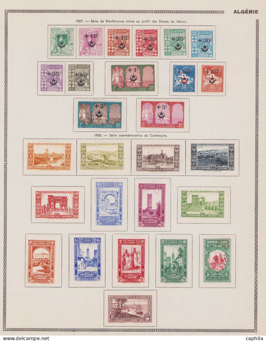 - ALGÉRIE, 1924/1958, X, Poste + Pa + Préo Quasi Complet, En Pochette - Cote : 1750 € - Collections, Lots & Séries