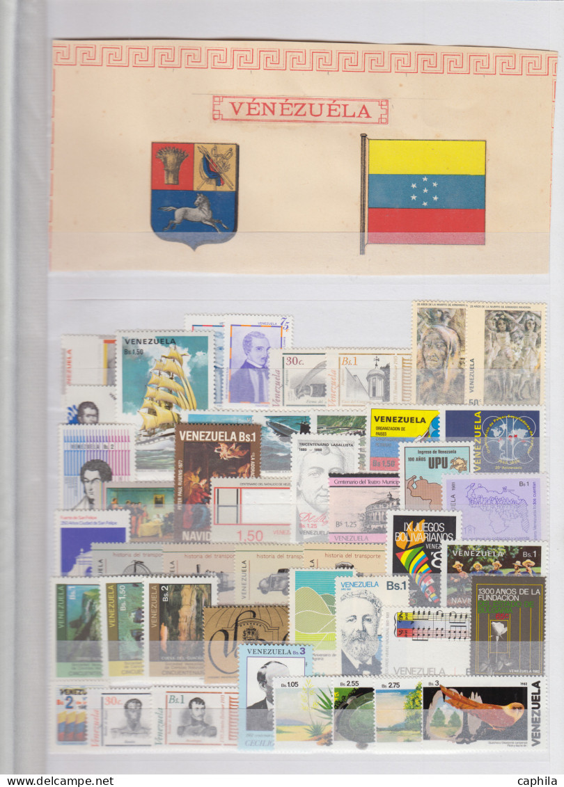 - VENEZUELA, 1980/2010, XX, N° 1069/2997 + Bf 22/73, En Album Lindner - Cote : 3940 € - Venezuela