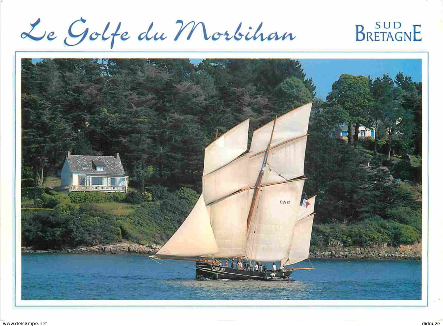 Bateaux - Voiliers - Bretagne - Golfe Du Morbihan - Vieux Gréement Dans Le Golfe - CPM - Etat Pli Visible - Voir Scans R - Voiliers