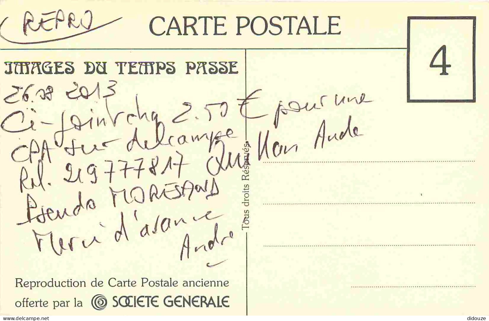 Reproduction CPA - 75 Paris - La Grande Roue - Images Du Temps Passé - CPM Format CPA - Voir Scans Recto-Verso - Ohne Zuordnung