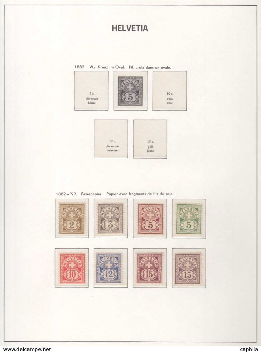 - SUISSE, 1862/1966, XX, X, Qques Obl, En Album Davo - Cote : 4800 € - Collections