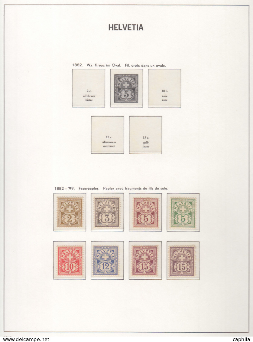 - SUISSE, 1862/1966, XX, X, Qques Obl, En Album Davo - Cote : 4800 € - Lotti/Collezioni