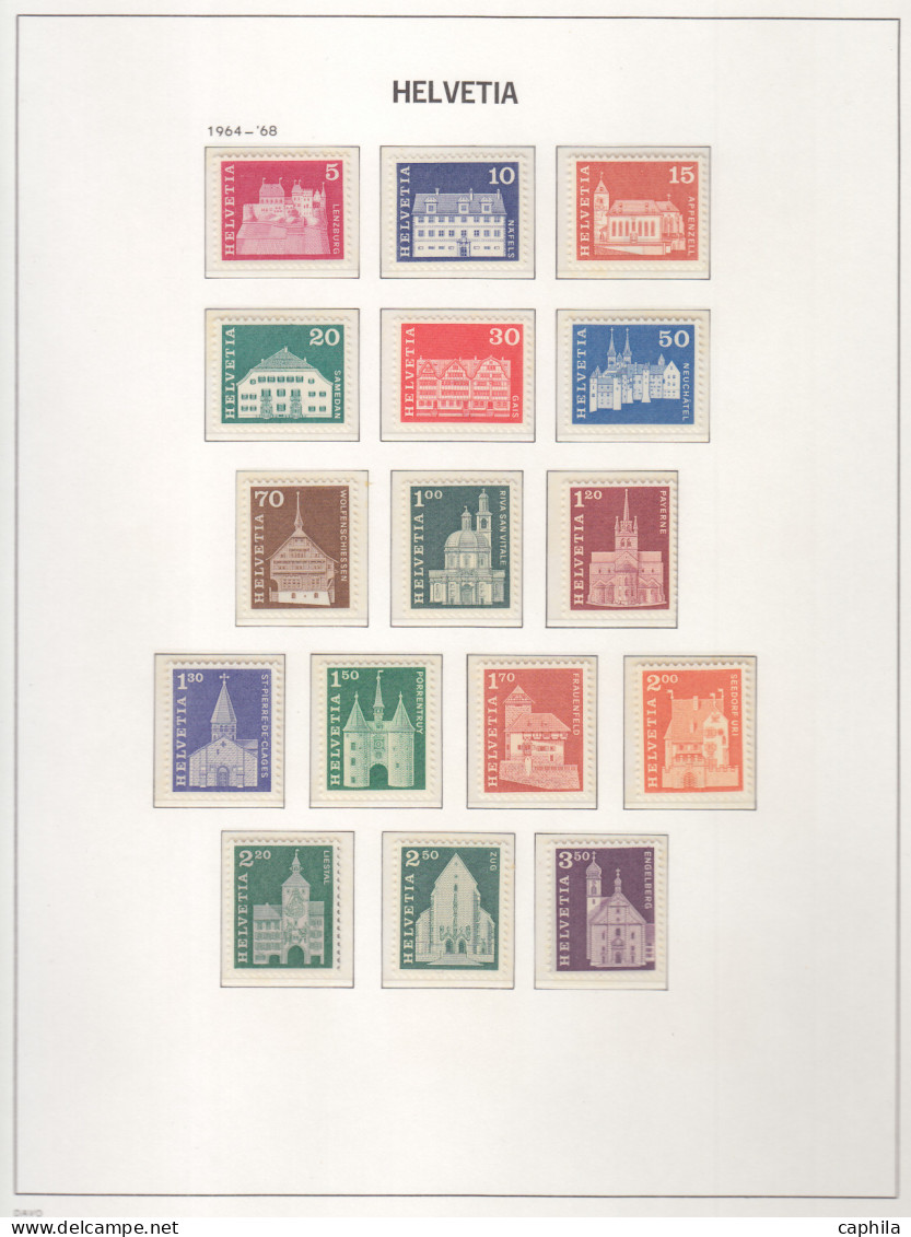 - SUISSE, 1862/1966, XX, X, qques obl, en album Davo - Cote : 4800 €