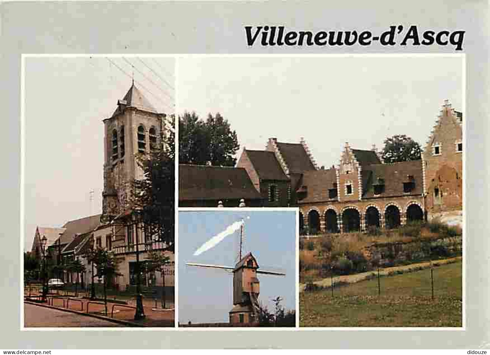 59 - Villeneuve D'Ascq - Multivues - Moulin à Vent - Flamme Postale - CPM - Voir Scans Recto-Verso - Villeneuve D'Ascq