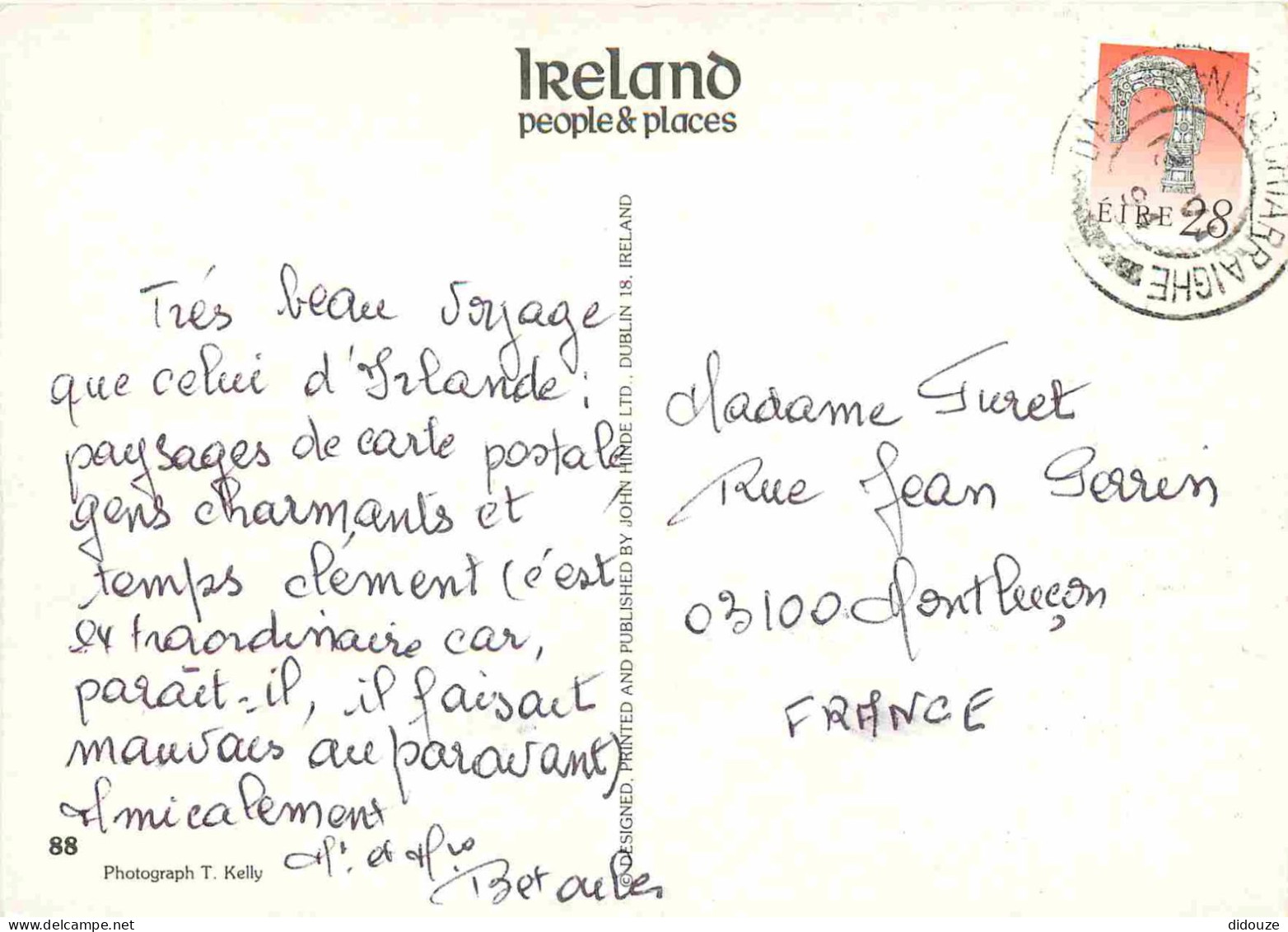 Irlande - Cows - Vaches - 88 - Ireland People And Places Card - CPM - Voir Scans Recto-Verso - Altri & Non Classificati