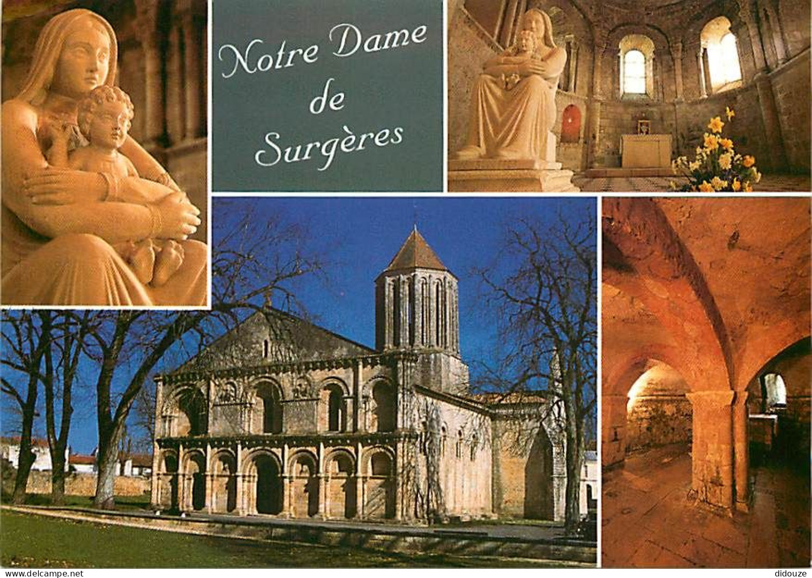 17 - Surgères - L'Eglise Notre-Dame - Multivues - Art Religieux - Carte Neuve - CPM - Voir Scans Recto-Verso - Surgères