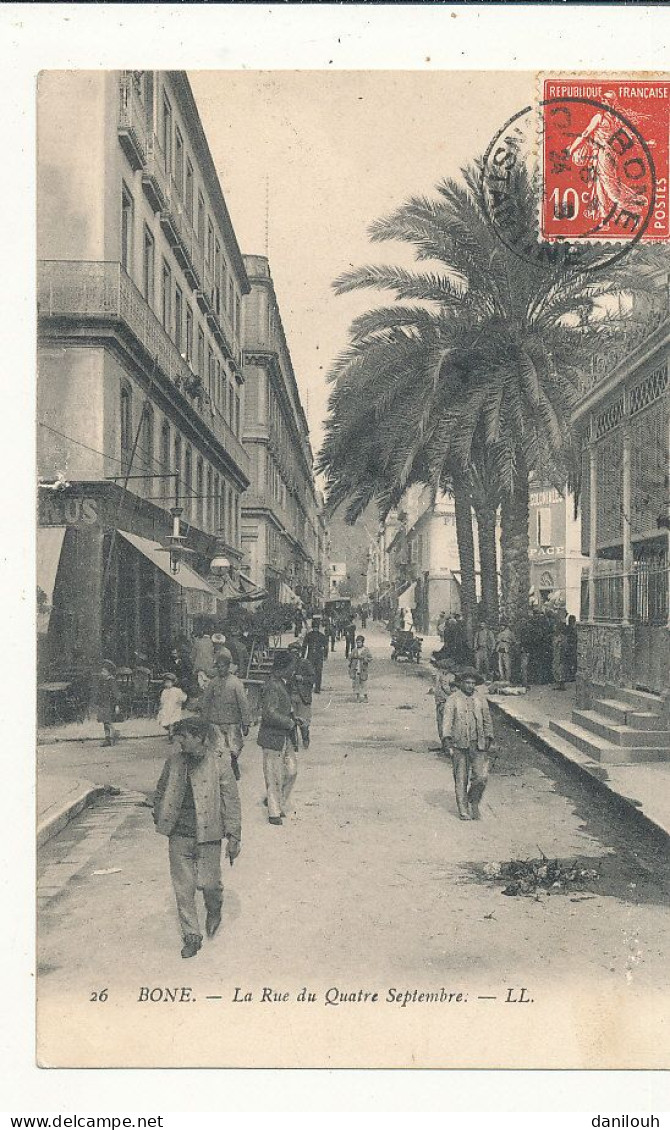 ALGERIE / BONE / ANNABA / La Rue Du Quatre Septembre  LL 26 - Annaba (Bône)