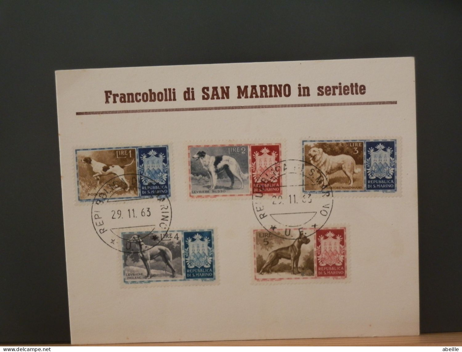 106/977  CP SAN MARINO - Honden