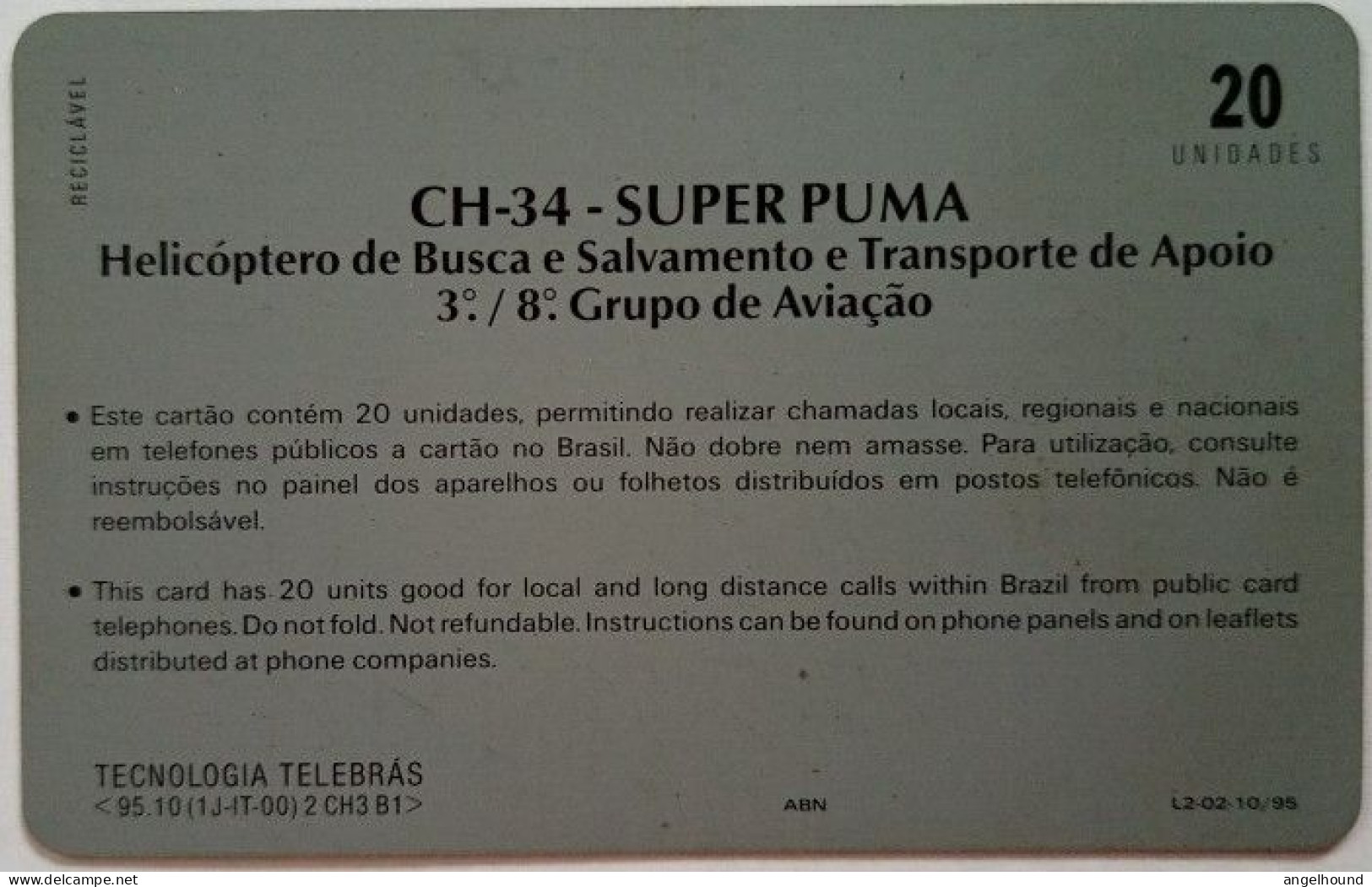 Brazil 20 Units - Ch- 34 Super Puma - Brasilien