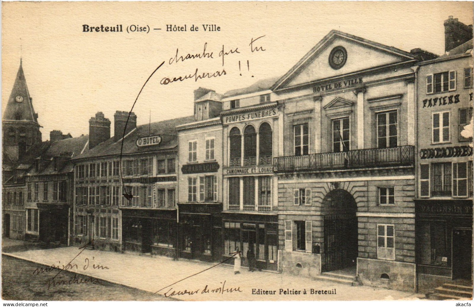 CPA Breteuil Hotel De Ville (1279936) - Breteuil