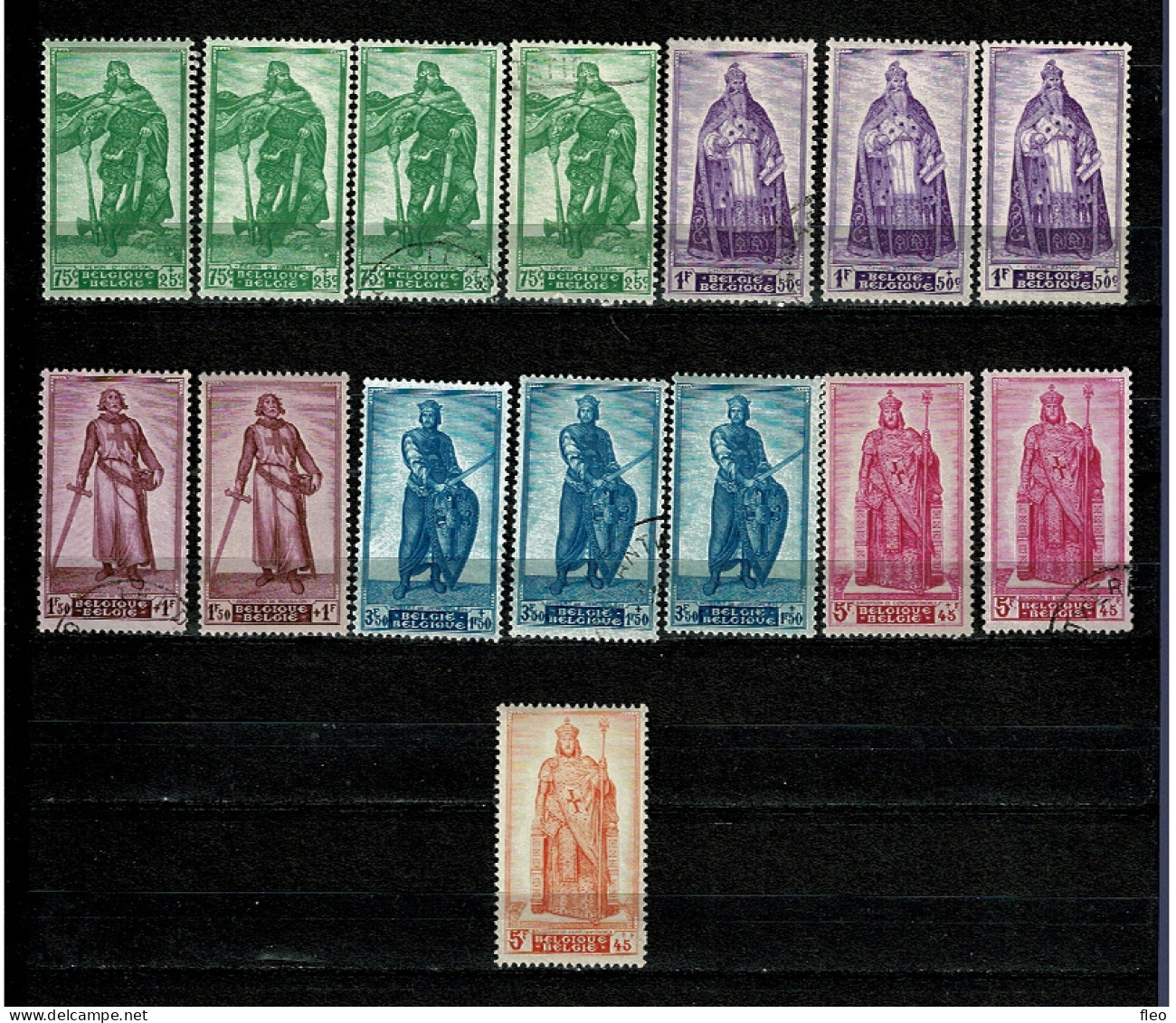 1946 737/741 * & ° (15 Timbres) - Usati