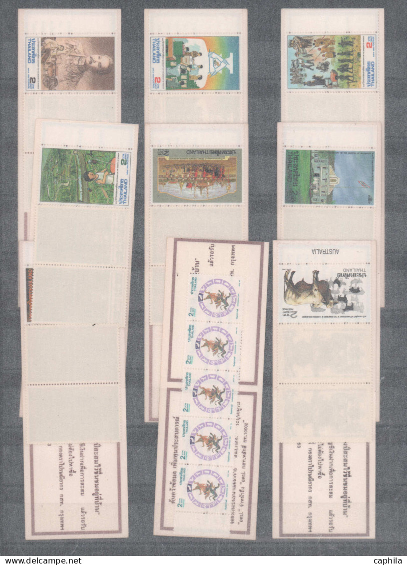 - THAILANDE, 1989/1994, XX, collection de 132 carnets différents, en pochette, cote Michel: 850 €