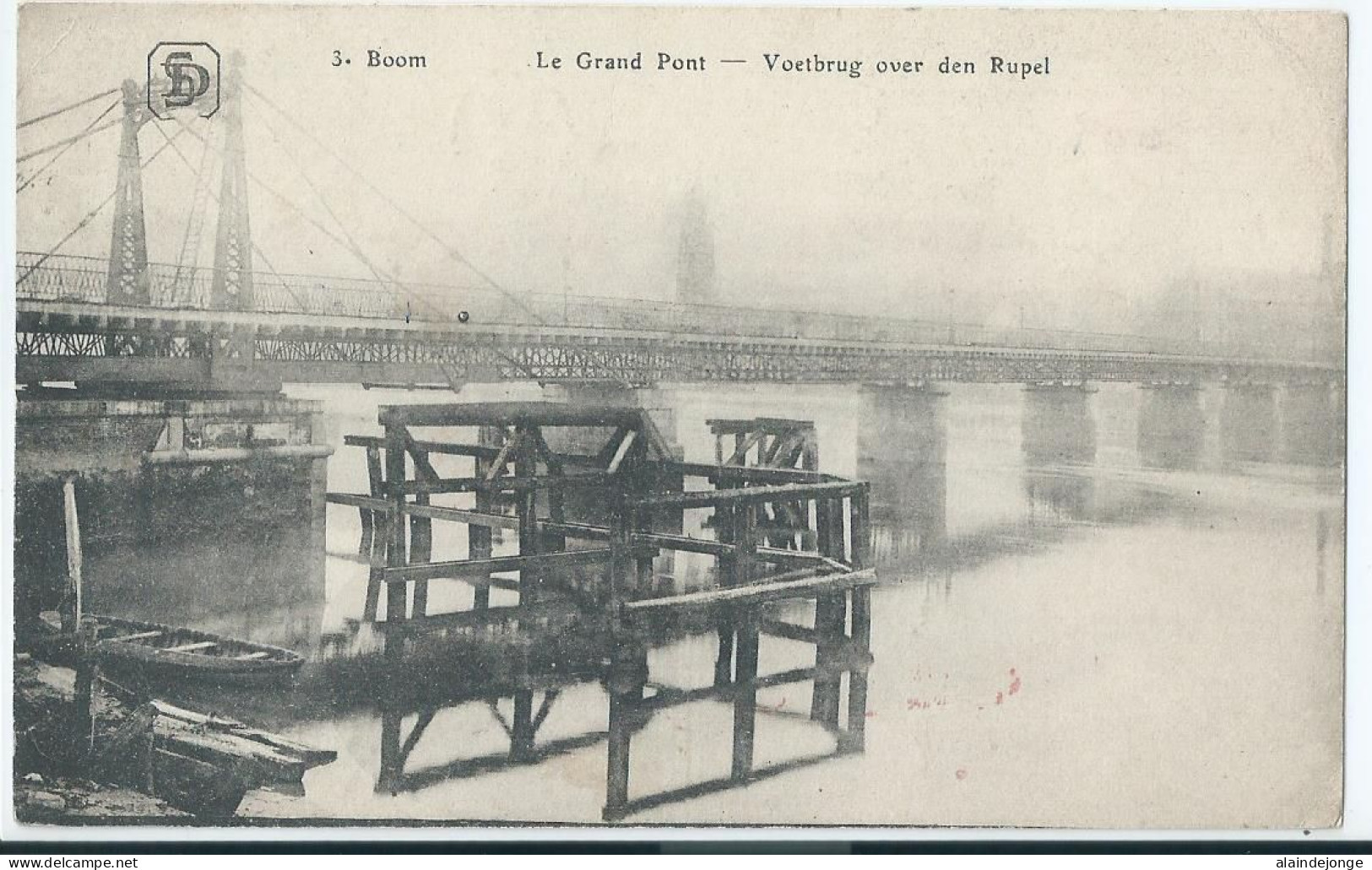 Boom - Le Grand Pont - Voetbrug Over Den Rupel - 1917 - Boom