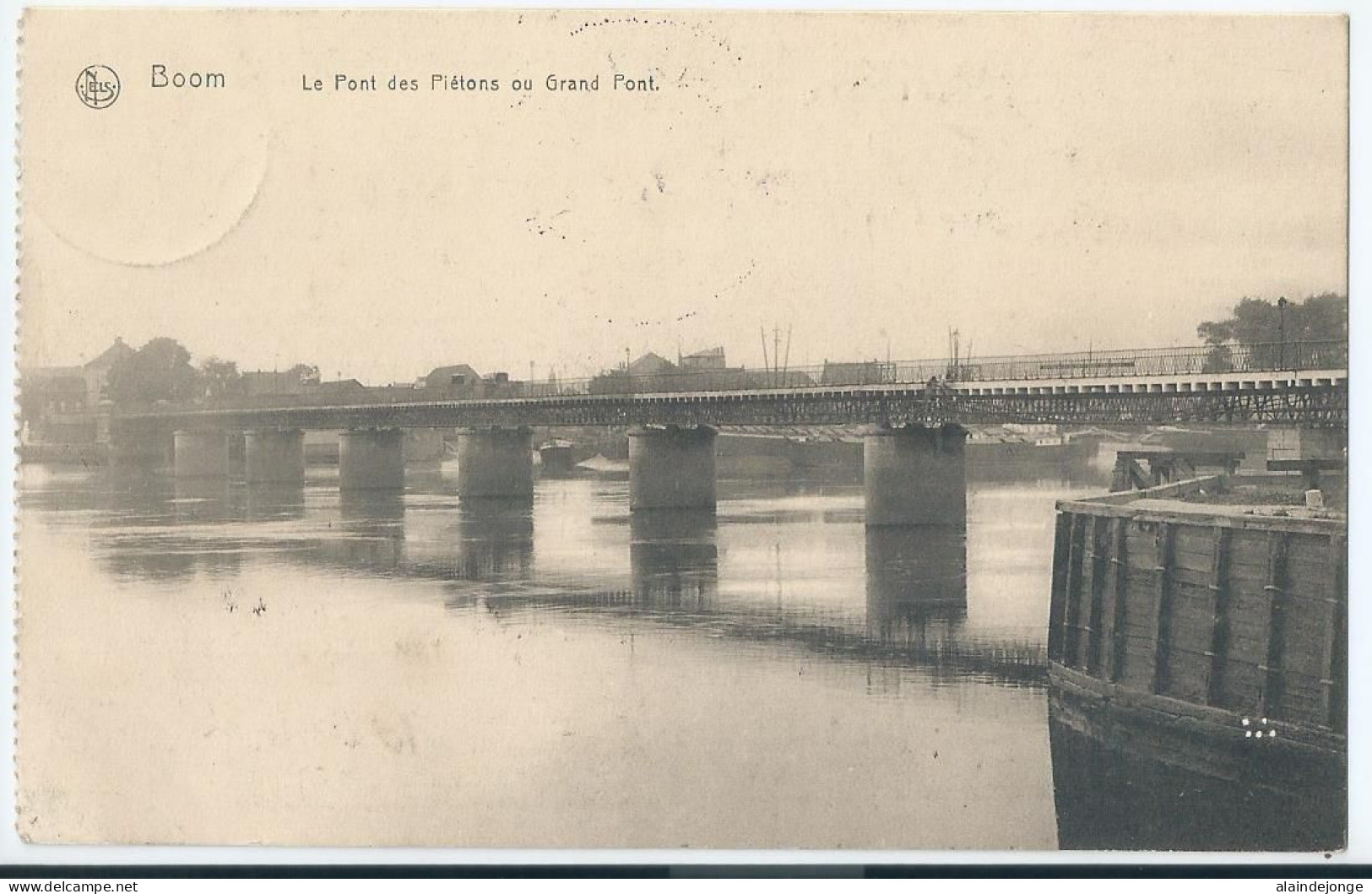 Boom - Le Pont Des Piétons Ou Grand Pont - 1915 - Boom