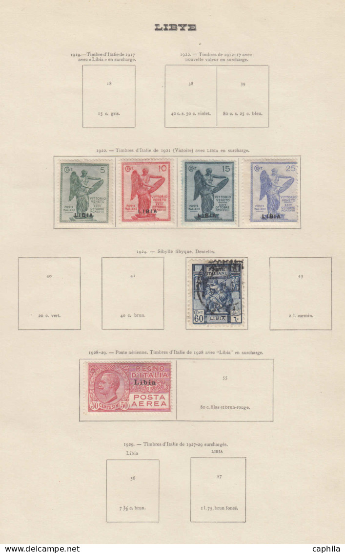 - LIBYE OCCUPATION ITALIENNE, 1912/1930, X, Obl, En Pochette, Cote Sassone: 540 € - Libia
