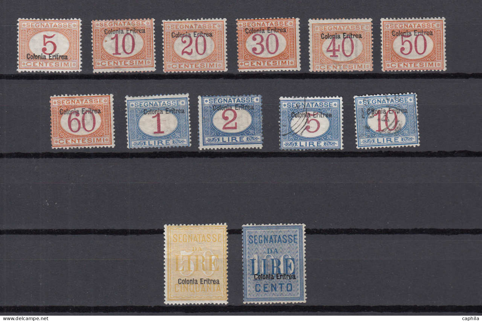 - ERYTHREE, 1893/1923, X, O, En Pochette, Cote Sassone: 9500 € - Eritrea