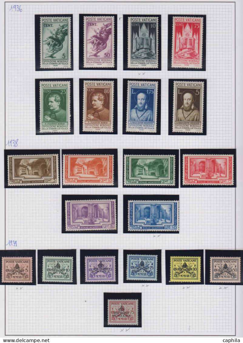 - VATICAN, 1929/1959, XX, X, En Pochette - Cote : 3280 € - Collezioni