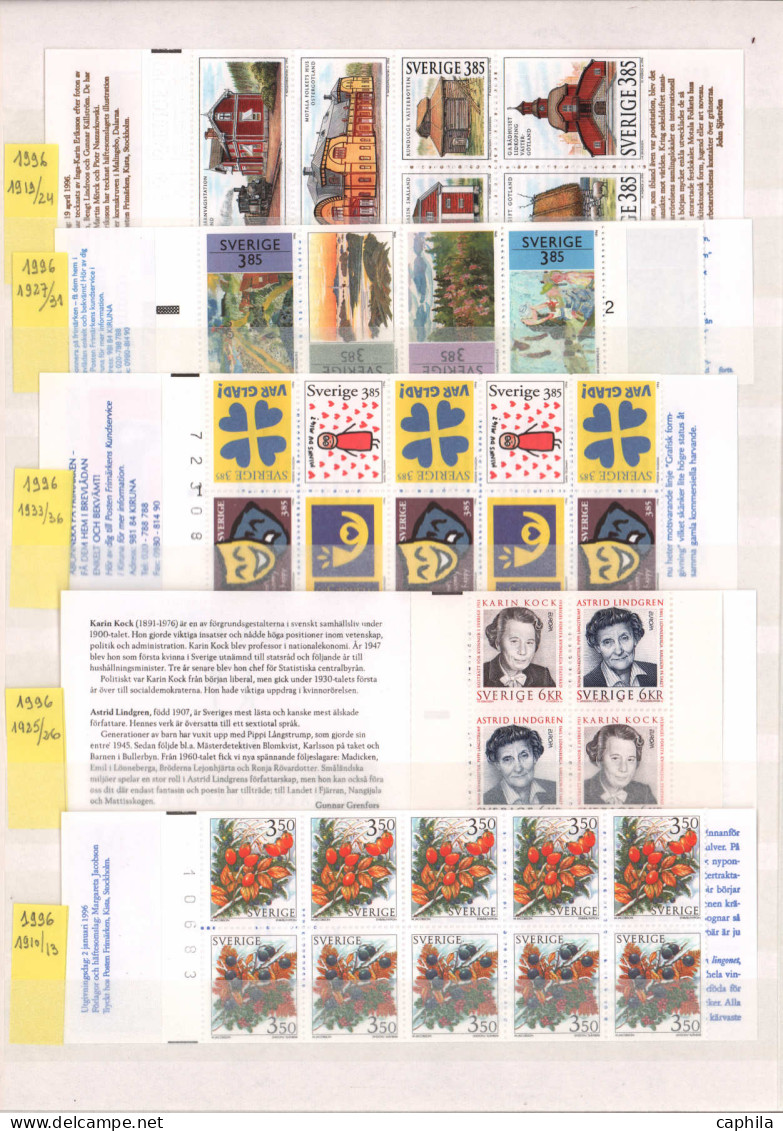 - SUEDE CARNETS, 1992/2004, XX, qques carnets avant, en album - Cote : 2000 €