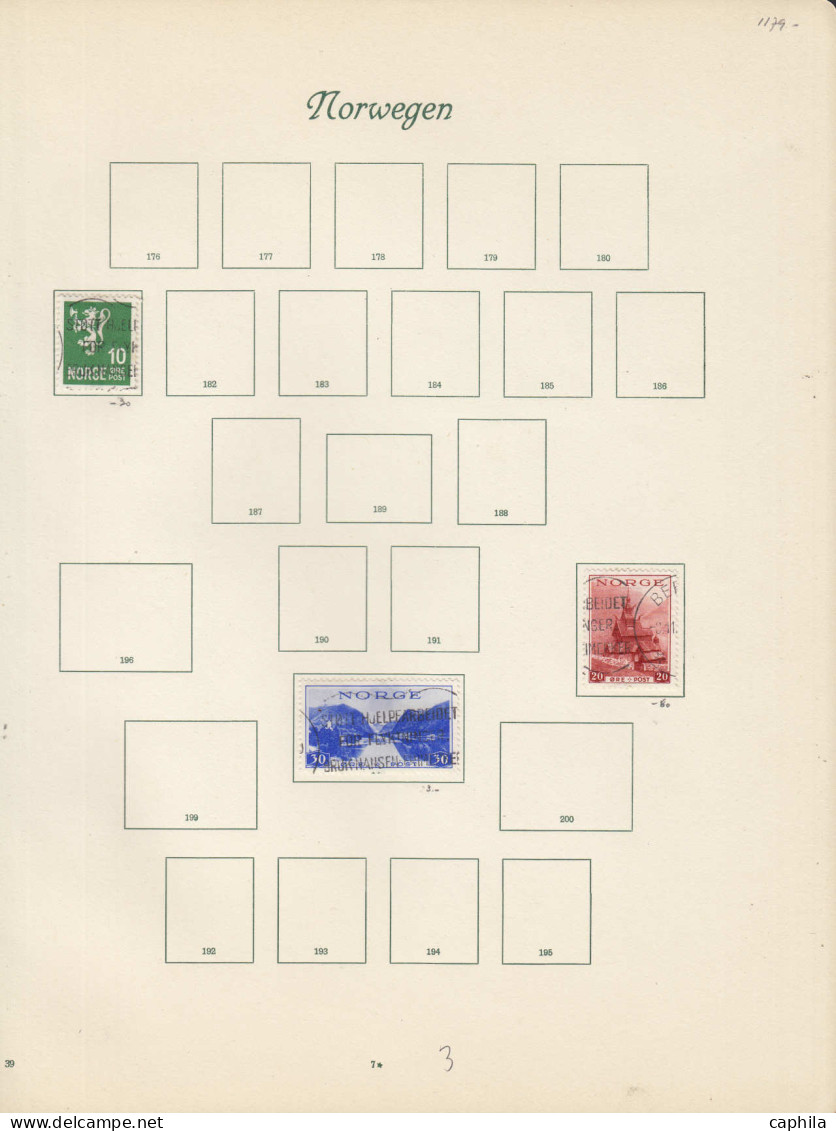 - NORVEGE, 1850/1938, X, O, en pochette - Cote : 770 €