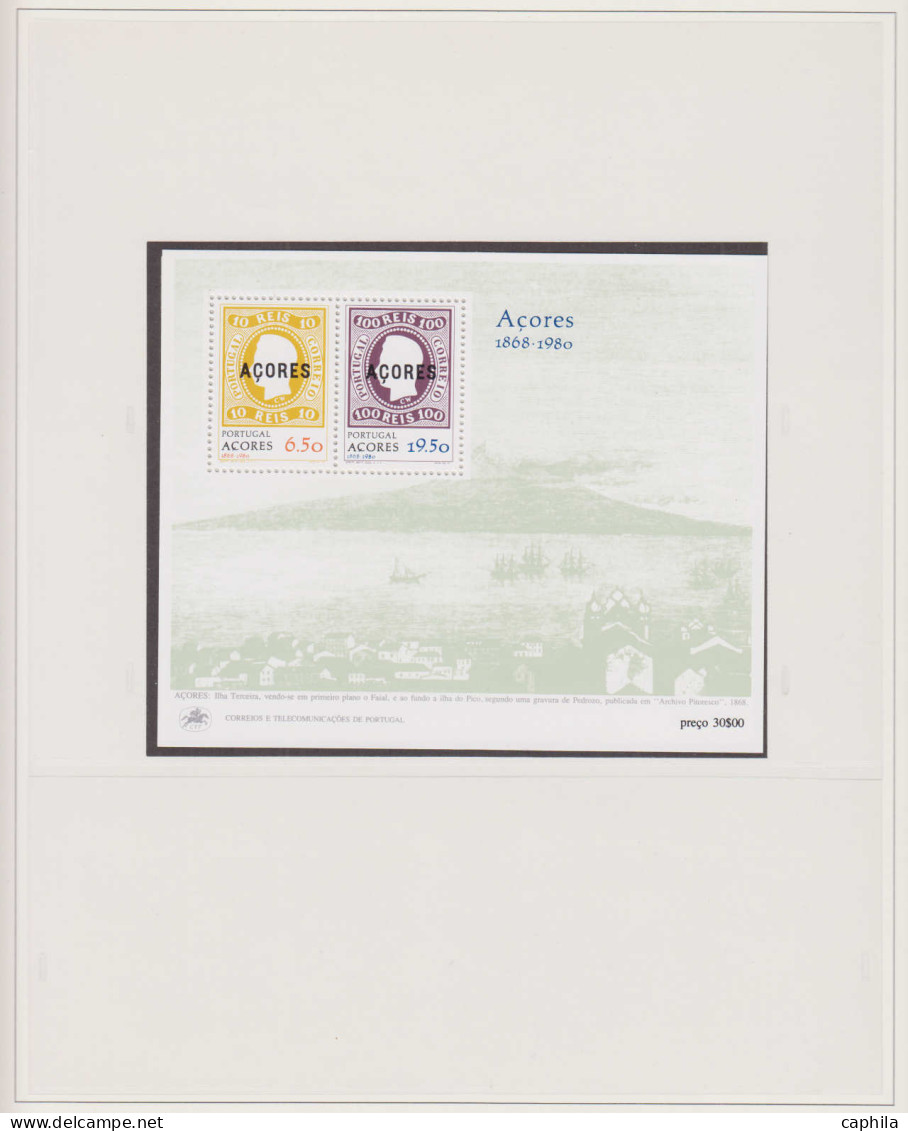 - PORTUGAL ACORES, 1980/1997, XX, N° 323/456 + BF 1/14 + 16, En Album Lindner - Cote : 560 € - Madère