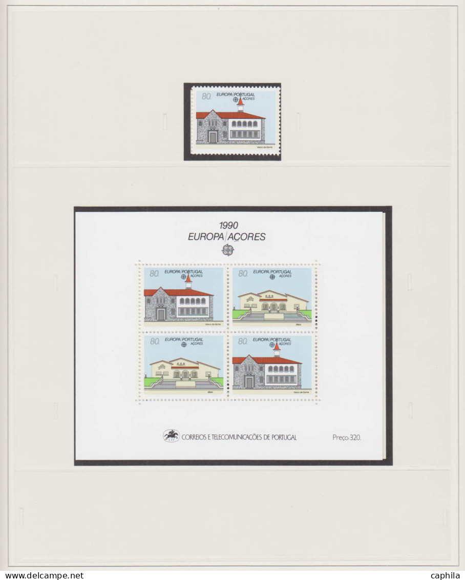 - PORTUGAL ACORES, 1980/1997, XX, n° 323/456 + BF 1/14 + 16, en album Lindner - Cote : 560 €