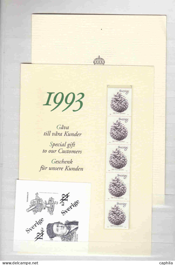 - SUEDE, 1986/2011, XX, n° 1351/2833 + BF 14/59 + carnets, en album - Cote : 7300 €