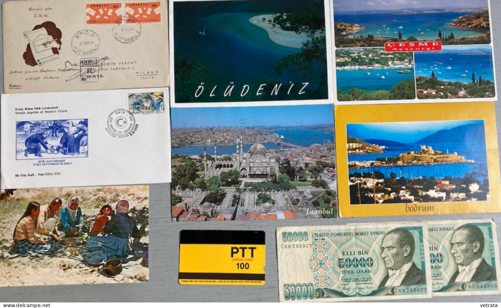 TURQUIE : 2 Revues /1 Guide /7 Cartes Postales/2 Enveloppes/1 Télécarte/3 Billets & 31 Timbres ///   (envoi Uniquement P - Toerisme En Regio's