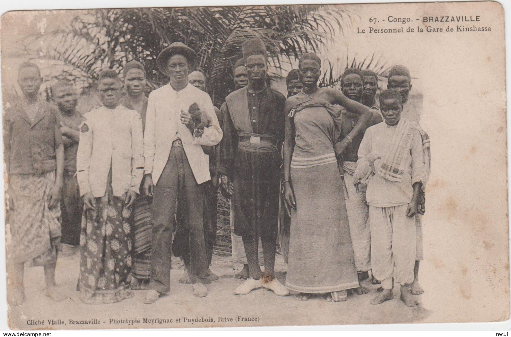 CONGO  BRAZZAVILLE - Le Personnel De La Gare De Kinshassa - Brazzaville